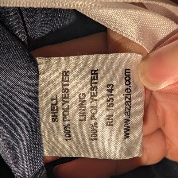 Azazi V-Neck Neptune Bridesmaid Dress Size 14 - Picture 4 of 6